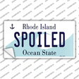Spoiled Rhode Island State Novelty Sticker Decal
