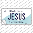 Jesus Rhode Island State Novelty Sticker Decal