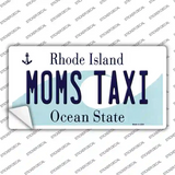 Moms Taxi Rhode Island State Novelty Sticker Decal