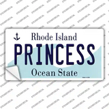 Princess Rhode Island State Novelty Sticker Decal