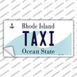 Taxi Rhode Island State Novelty Sticker Decal