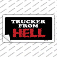 Trucker From Hell Novelty Sticker Decal