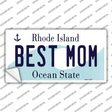 Best Mom Rhode Island State Novelty Sticker Decal