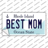Best Mom Rhode Island State Novelty Sticker Decal