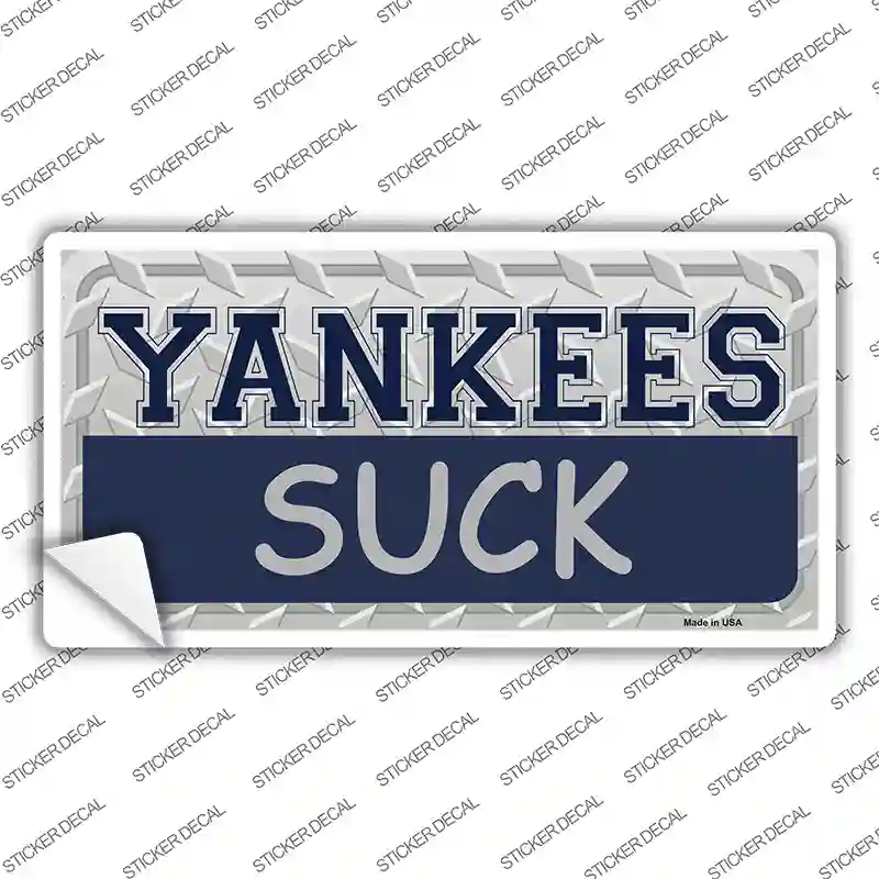 Yankees Suck Novelty Sticker Decal