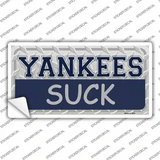 Yankees Suck Novelty Sticker Decal