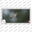 Hummingbird In Flight Novelty Sticker Decal