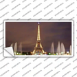 Eiffel Tower Night With Fountain Novelty Sticker Decal