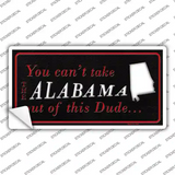 Alabama Dude Novelty Sticker Decal
