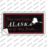 Alaska Dude Novelty Sticker Decal