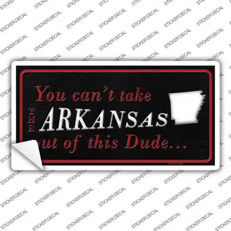 Arkansas Dude Novelty Sticker Decal
