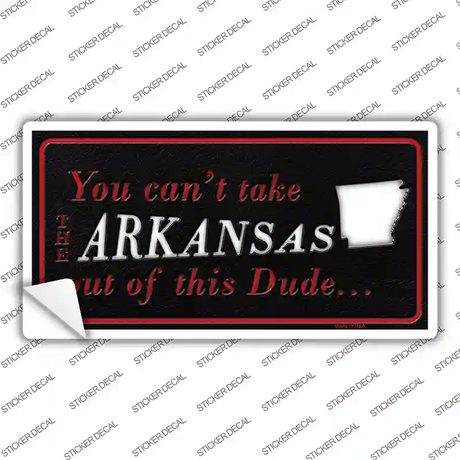 Arkansas Dude Novelty Sticker Decal