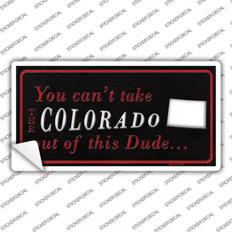 Colorado Dude Novelty Sticker Decal