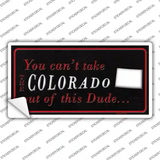 Colorado Dude Novelty Sticker Decal