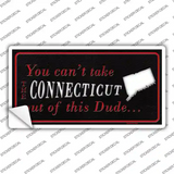 Connecticut Dude Novelty Sticker Decal
