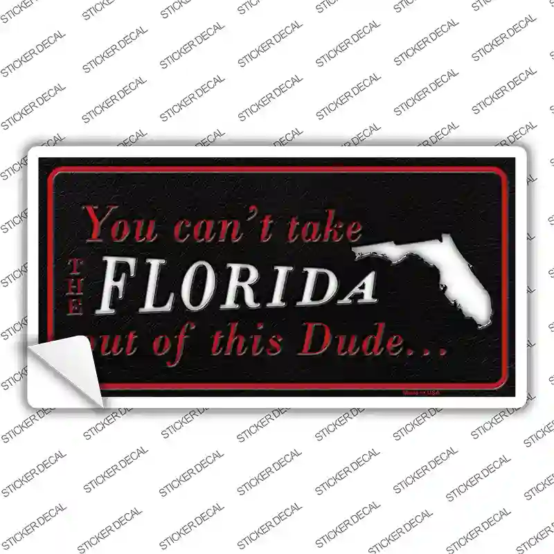Florida Dude Novelty Sticker Decal