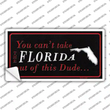 Florida Dude Novelty Sticker Decal