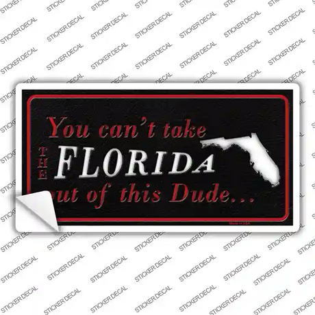 Florida Dude Novelty Sticker Decal