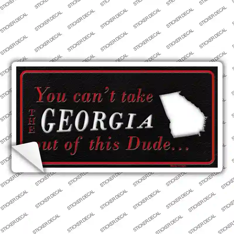 Georgia Dude Novelty Sticker Decal