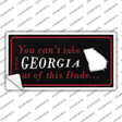 Georgia Dude Novelty Sticker Decal