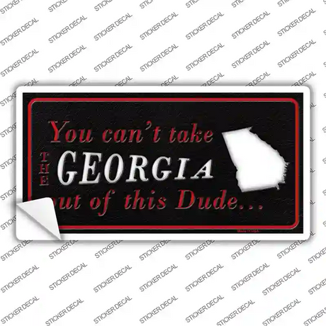 Georgia Dude Novelty Sticker Decal