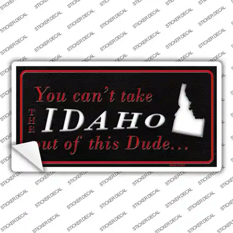 Idaho Dude Novelty Sticker Decal