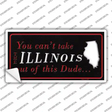 Illinois Dude Novelty Sticker Decal