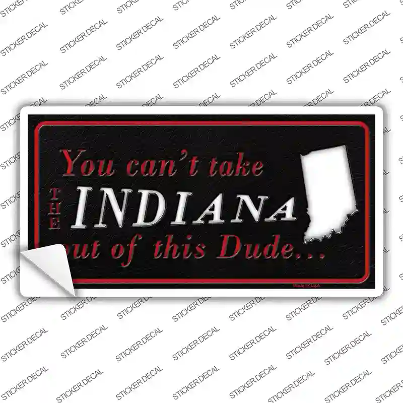 Indiana Dude Novelty Sticker Decal