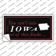 Iowa Dude Novelty Sticker Decal