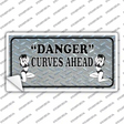 Danger Curves Ahead Novelty Sticker Decal