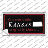 Kansas Dude Novelty Sticker Decal