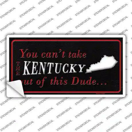 Kentucky Dude Novelty Sticker Decal