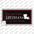 Louisiana Dude Novelty Sticker Decal
