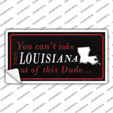 Louisiana Dude Novelty Sticker Decal