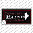 Maine Dude Novelty Sticker Decal