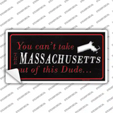 Massachusetts Dude Novelty Sticker Decal