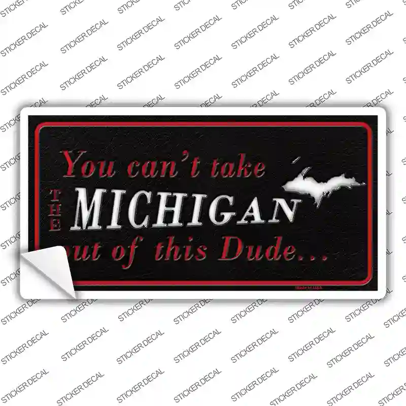 Michigan Dude Novelty Sticker Decal