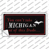 Michigan Dude Novelty Sticker Decal