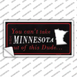 Minnesota Dude Novelty Sticker Decal