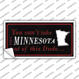 Minnesota Dude Novelty Sticker Decal