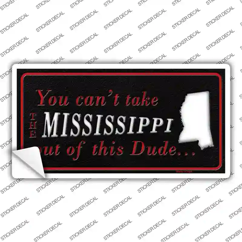 Mississippi Dude Novelty Sticker Decal