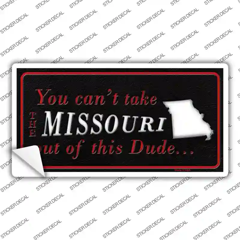 Missouri Dude Novelty Sticker Decal