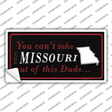Missouri Dude Novelty Sticker Decal