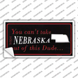 Nebraska Dude Novelty Sticker Decal