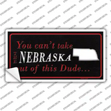 Nebraska Dude Novelty Sticker Decal