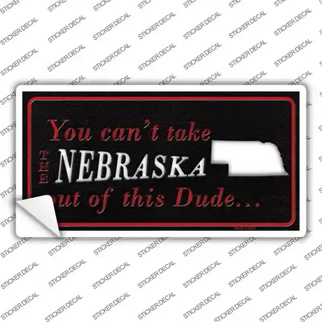 Nebraska Dude Novelty Sticker Decal