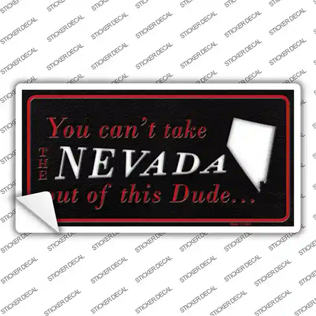 Nevada Dude Novelty Sticker Decal