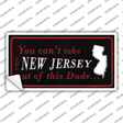New Jersey Dude Novelty Sticker Decal