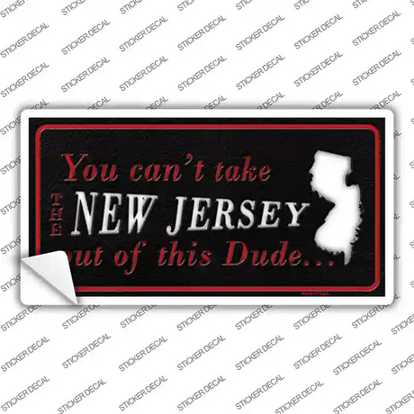 New Jersey Dude Novelty Sticker Decal