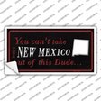 New Mexico Dude Novelty Sticker Decal
